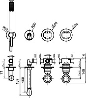 Webert Opera Смеситель для ванны, цвет: хром OA860312015