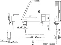 Webert Wolo Смеситель на борт ванны, цвет: хром WO850701015