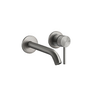 Gessi 316 Trame Встраиваемый смеситель для раковины с изливом, цвет: steel brushed 54383#239