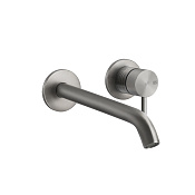 Gessi 316 Trame Встраиваемый смеситель для раковины, излив 20-17 см, цвет: steel brushed 54386#239