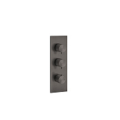 Gessi 316 Bath-Shower Термостат для ванны встраиваемый, 2 потребителя, цвет: black metal brushed PVD 54514#707