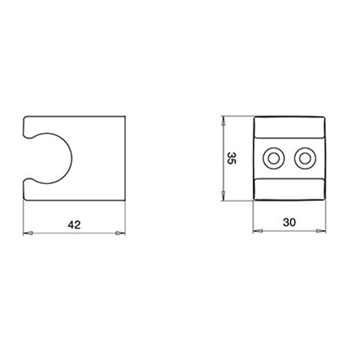 Almar Esprit Держатель душевой лейки на стену из abs пластика, цвет: chrome E120002.CR