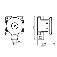 Almar Body Jets Душевая форсунка встраиваемая d10 см, цвет: chrome E044179.CR