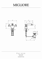 Migliore Korona Смеситель для биде, цвет: хром 28490
