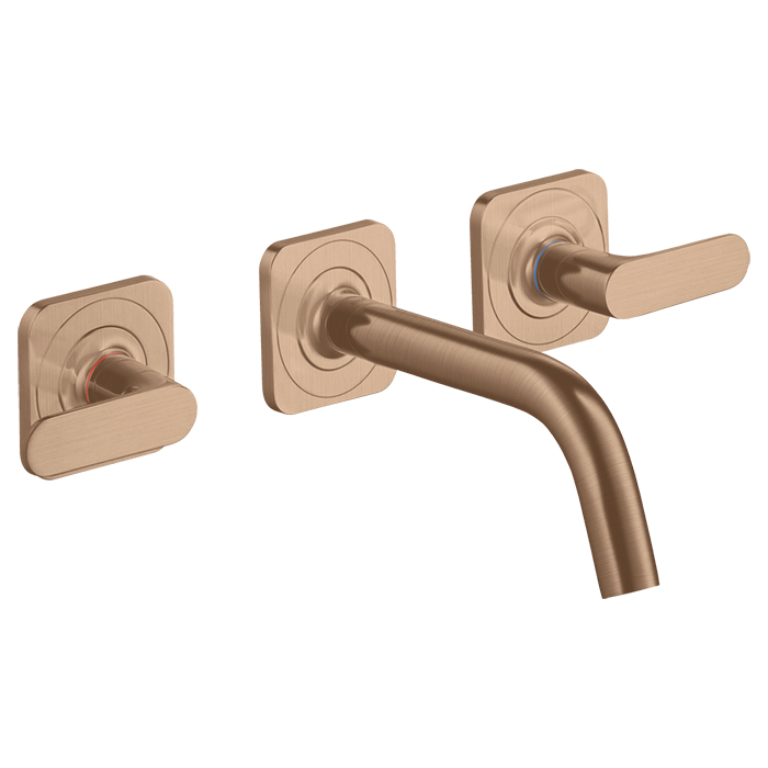 Axor Citterio M Смеситель для раковины встраиваемый внешняя часть, с д/к, цвет: шлиф. красное золото 34313310