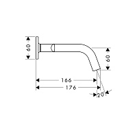 Axor Citterio M Смеситель для раковины встраиваемый внешняя часть, с д/к, цвет: шлиф. красное золото 34313310
