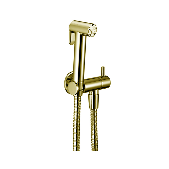 Cisal Shower Гигиенический душ, со шлангом 120 см, вывод с держателем, цвет: 24k gold CY00790024