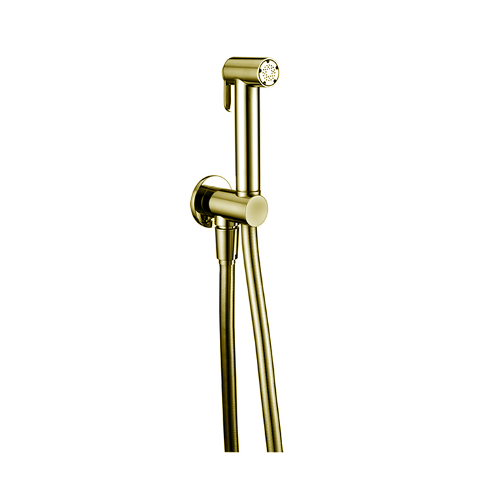 Cisal Shower Гигиенический душ, со шлангом 120 см, вывод с держателем, цвет: 24k gold CY00791024
