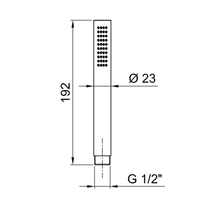 Fantini Mare Ручной душ, цвет: черный матовый 90 13 8783