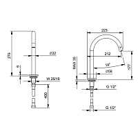 Fantini Nostromo Излив смесителя для раковины , цвет: хром 24 02 8436