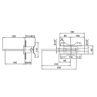 Fantini Venezia/Milano Излив встраиваемый для ванны, цвет: хром 31 02 5042B