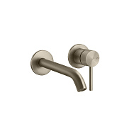 Gessi 316 Flessa Встраиваемый смеситель с изливом 20-17 см, цвет: warm bronze brushed pvd 54086#726