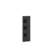 Gessi 316 Bath-Shower Термостат для ванны встраиваемый, 2 потребителя, цвет: matte black 54514#299