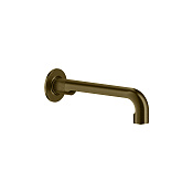 Gessi Inciso Настенный излив 21 см, на 1/2”, цвет: brushed brass pvd 58100#727