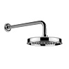 Gessi Venti20 Верхний душ 22,9 см 1 вид струи, кронштейн настенный 38,9 см, цвет: chrome 65148#031