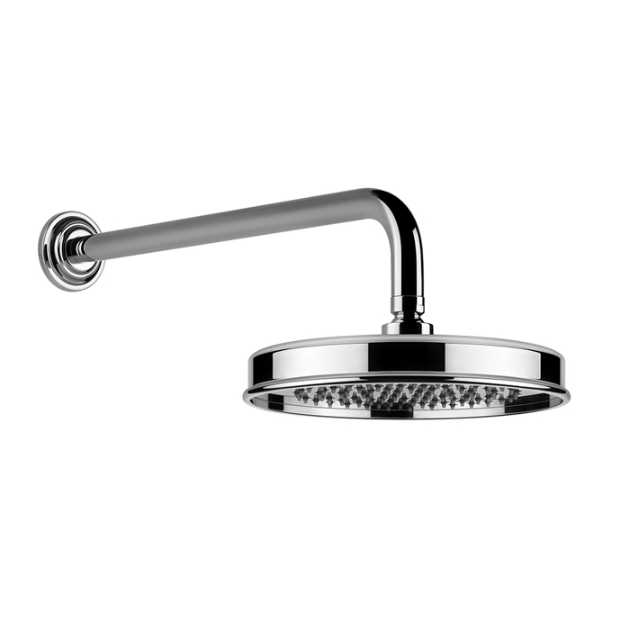 Gessi Venti20 Верхний душ 22,9 см 1 вид струи, кронштейн настенный 38,9 см, цвет: chrome 65148#031