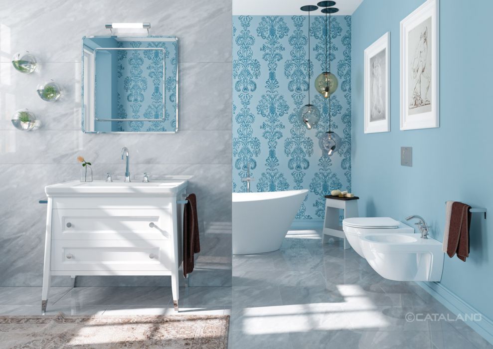 Catalano Comfort Раковина подвесная 90x50x23h см, 1 отв., с переливом, Cataglaze, цвет: белый глянц. 190CV00