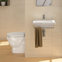 Catalano Comfort Раковина подвесная 45x34x16,5h см, с переливом, покр. Cataglaze, цвет: белый глянц. 145LI00