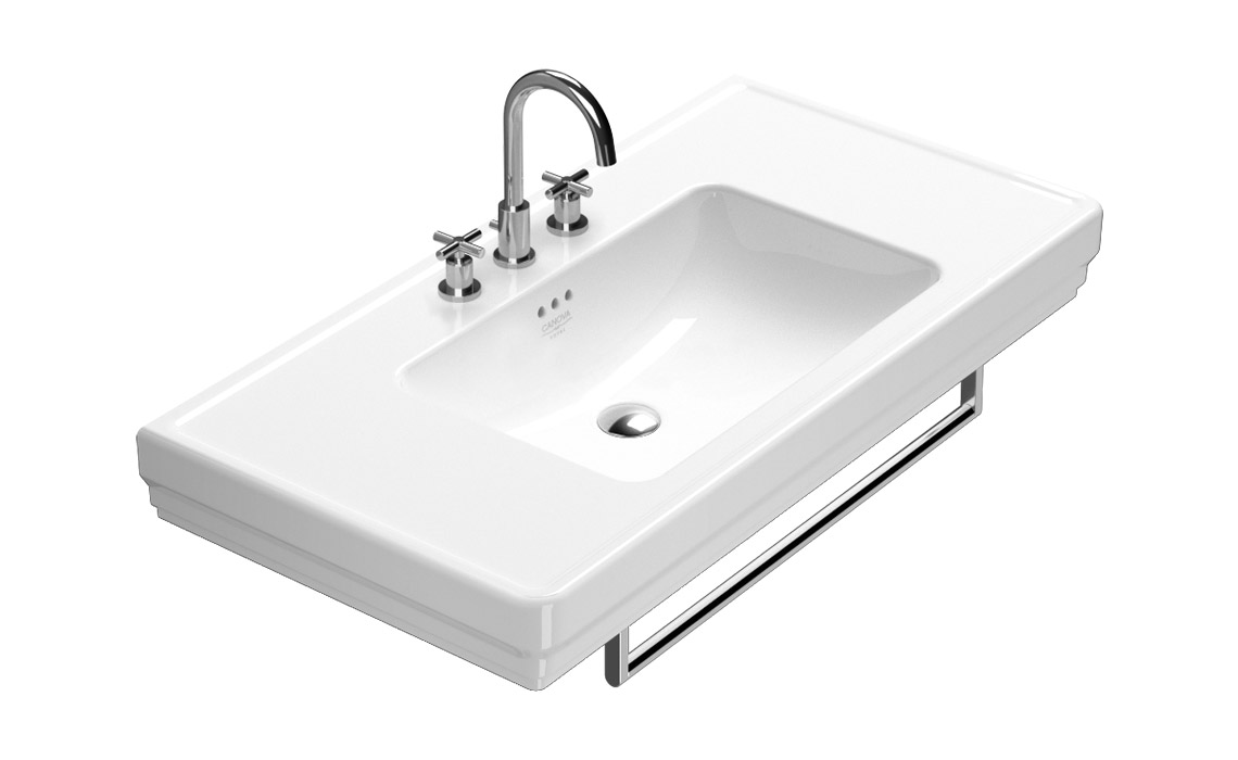 Catalano Comfort Раковина подвесная 105x54x20h см, 1 отв, с переливом, Cataglaze, цвет: белый глянц. 1105CV00