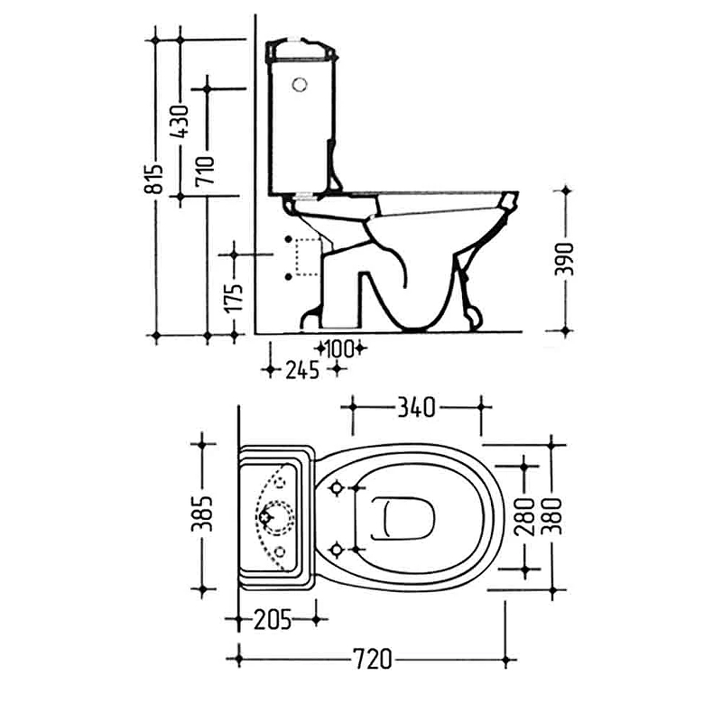 Унитаз-компакт Migliore Gianeta с ручкой 20928