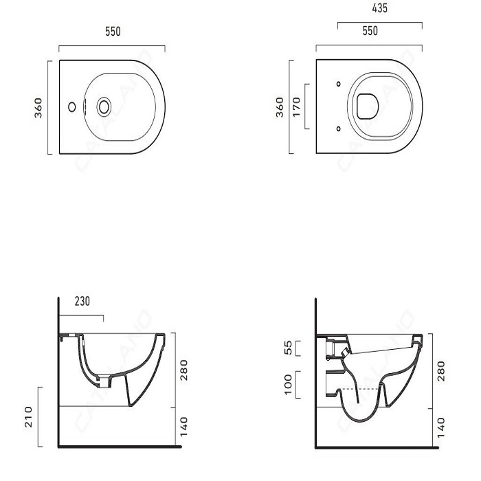 Catalano Canova Royal Крышка-сиденье для унитаза, цвет: белый глянцевый 5SSST00