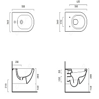 Catalano Canova Royal Крышка-сиденье для унитаза, цвет: белый глянцевый 5SSST00