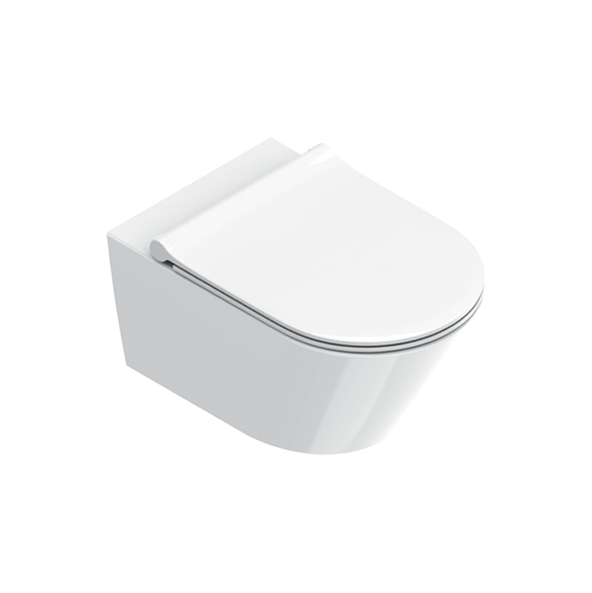 Catalano Zero Унитаз подвесной безободковый 35x55 см, смыв торнадо, Cataglaze, цвет: белый глянцевый 0111550001