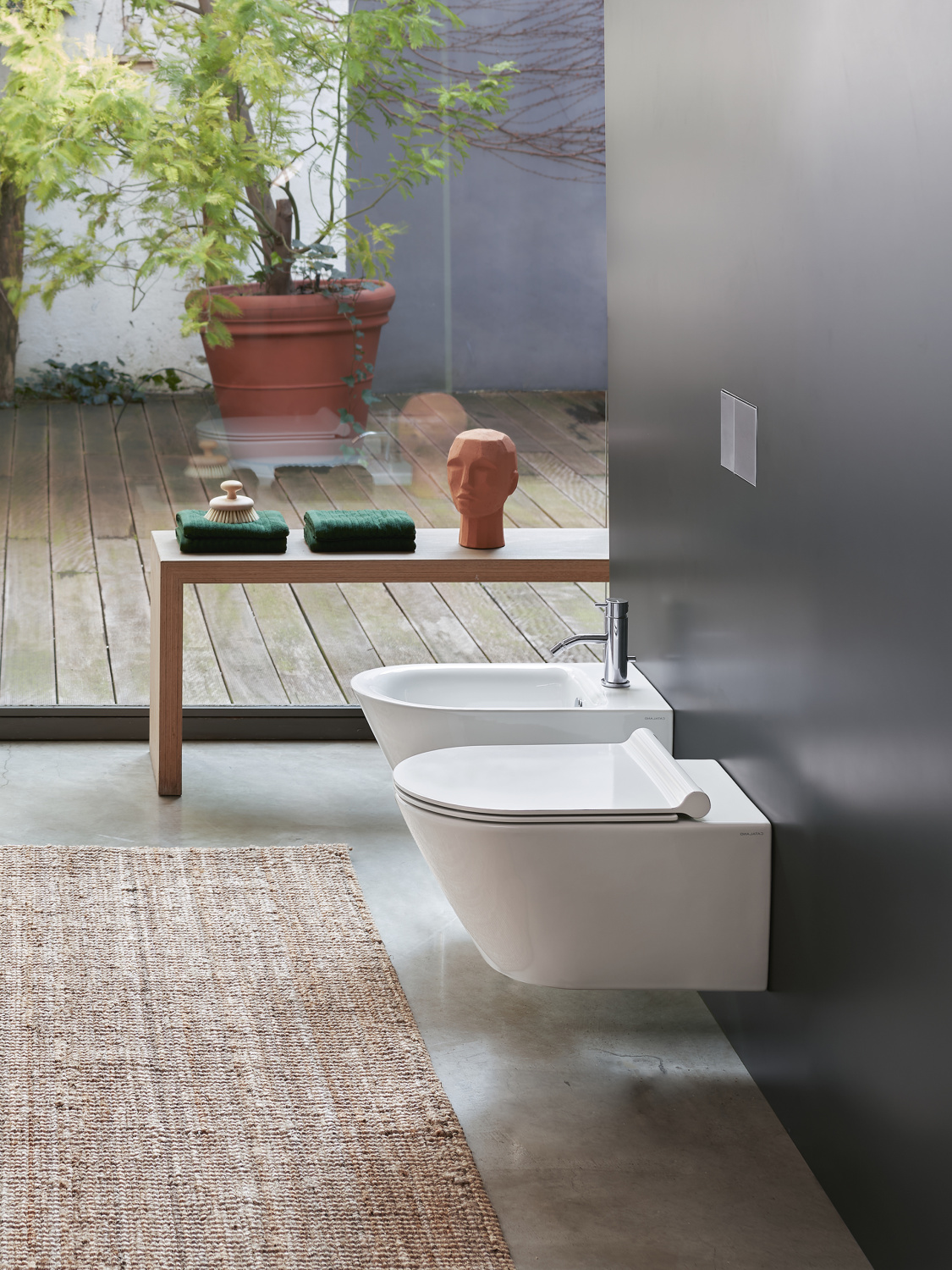 Catalano Zero Унитаз подвесной безободковый 35x55 см, смыв торнадо, Cataglaze, цвет: белый глянцевый 0111550001