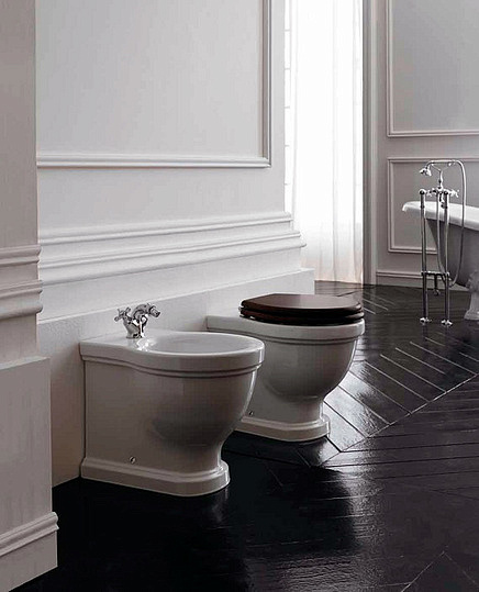 Крышка-сиденье Galassia Ethos  орех, петли хром 8495NO