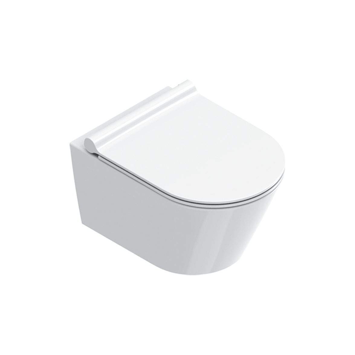 Catalano Zero Унитаз подвесной безободковый 35x50 см, смыв торнадо, Cataglaze, цвет: белый глянцевый 0111500001