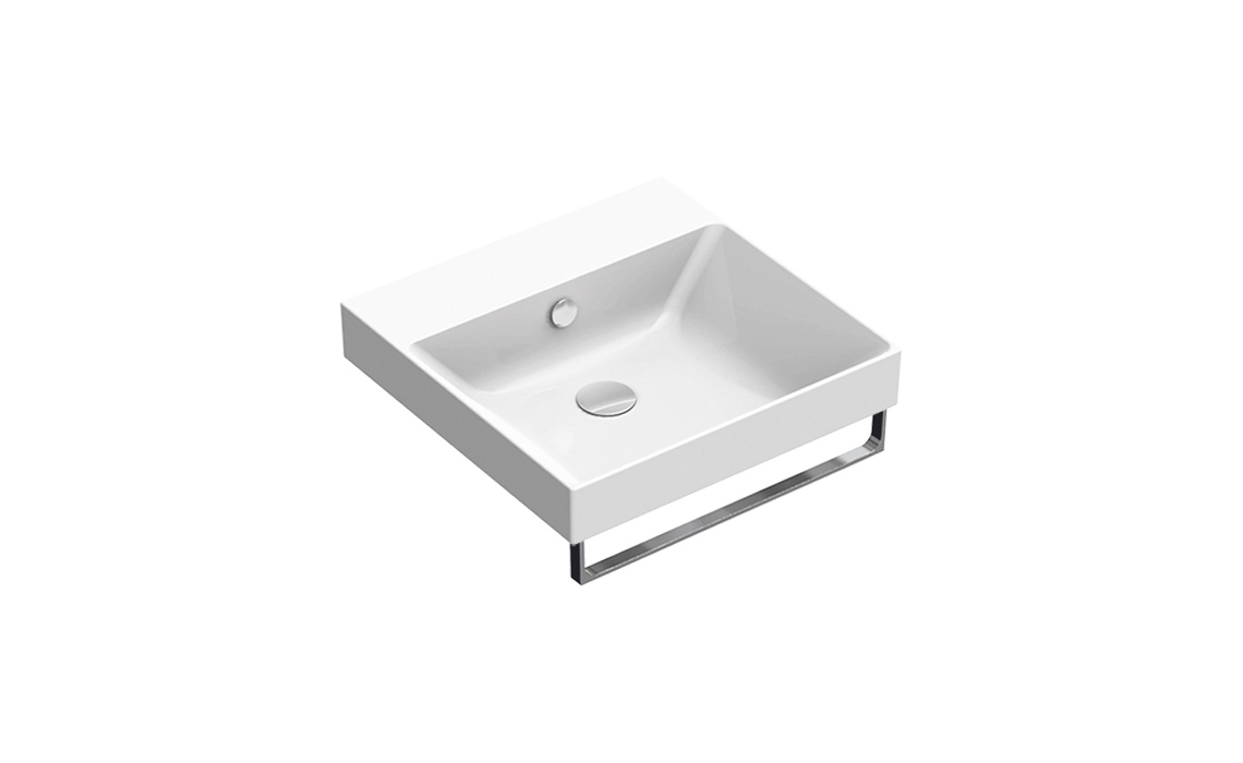 Catalano Comfort Раковина подвесная 50x50x17h см, с переливом, покр. Cataglaze, цвет: белый глянц. 0120500001