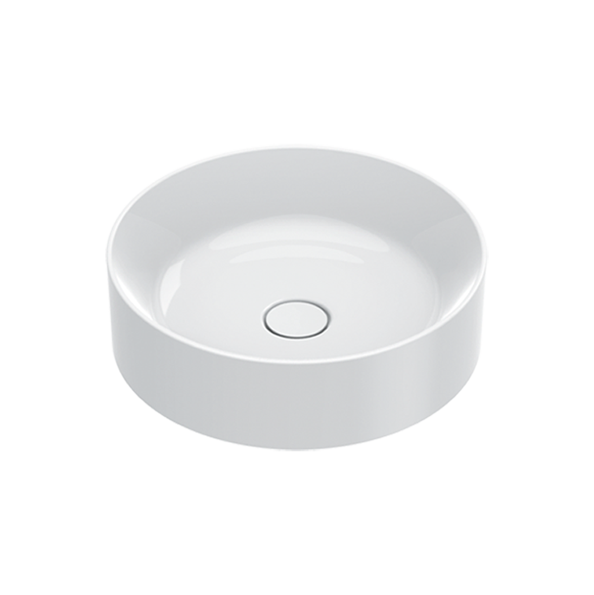 Catalano Zero Раковина чаша d45x13h см, без перелива, покрытие Cataglaze, цвет: белый глянцевый 0123450001