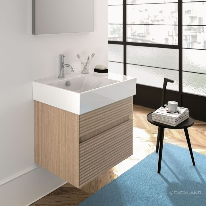 Catalano Comfort Раковина подвесная 60x47x16h см, с переливом, покр. Cataglaze, цвет: белый глянц. 160SVPUP00