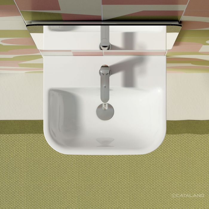 Catalano Comfort Раковина подвесная 50x40x18h см, 1 отв., с переливом, Cataglaze, цвет: белый глянц. 0720501001