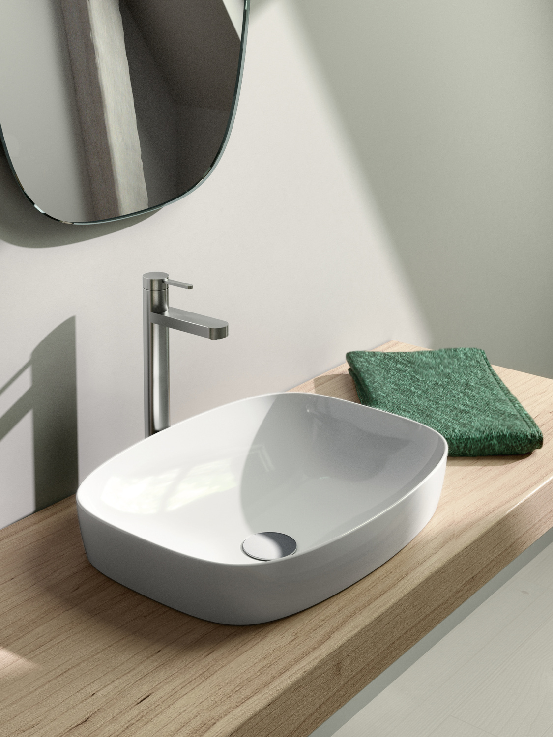 Catalano Zero Раковина встраиваемая сверху 50x38 см, без перелива, Cataglaze, цвет: белый глянцевый 0624500001