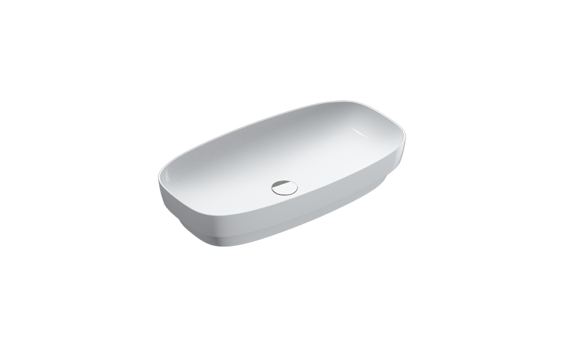 Catalano Alvea Раковина встраиваемая сверху 75x40 см, без перелива, Cataglaze, цвет: белый глянцевый 0624750001