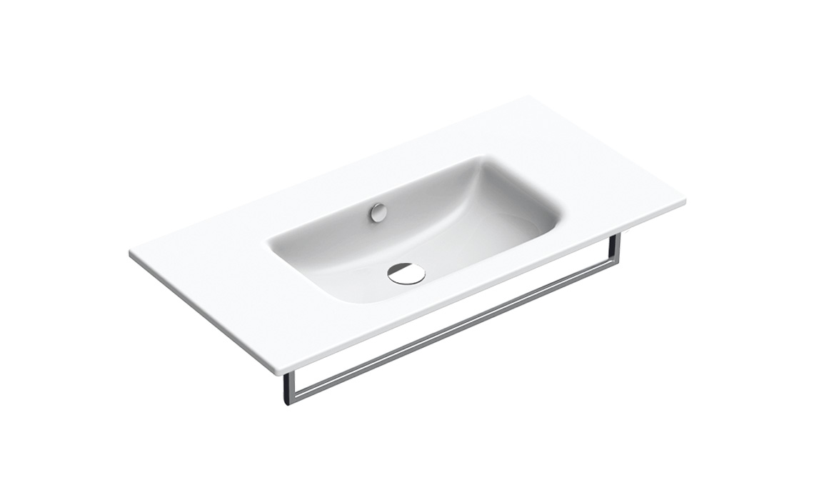 Catalano Comfort Раковина подвесная 100x50x18h см, с переливом, покр. Cataglaze, цвет: белый глянц. 0721010001