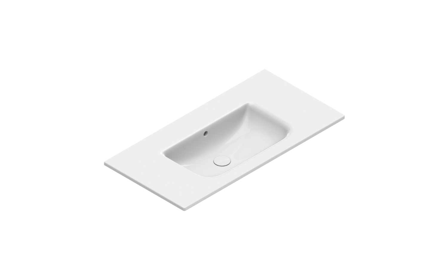 Catalano Comfort Раковина подвесная 100x50x18h см, с переливом, покр. Cataglaze, цвет: белый глянц. 0721010001