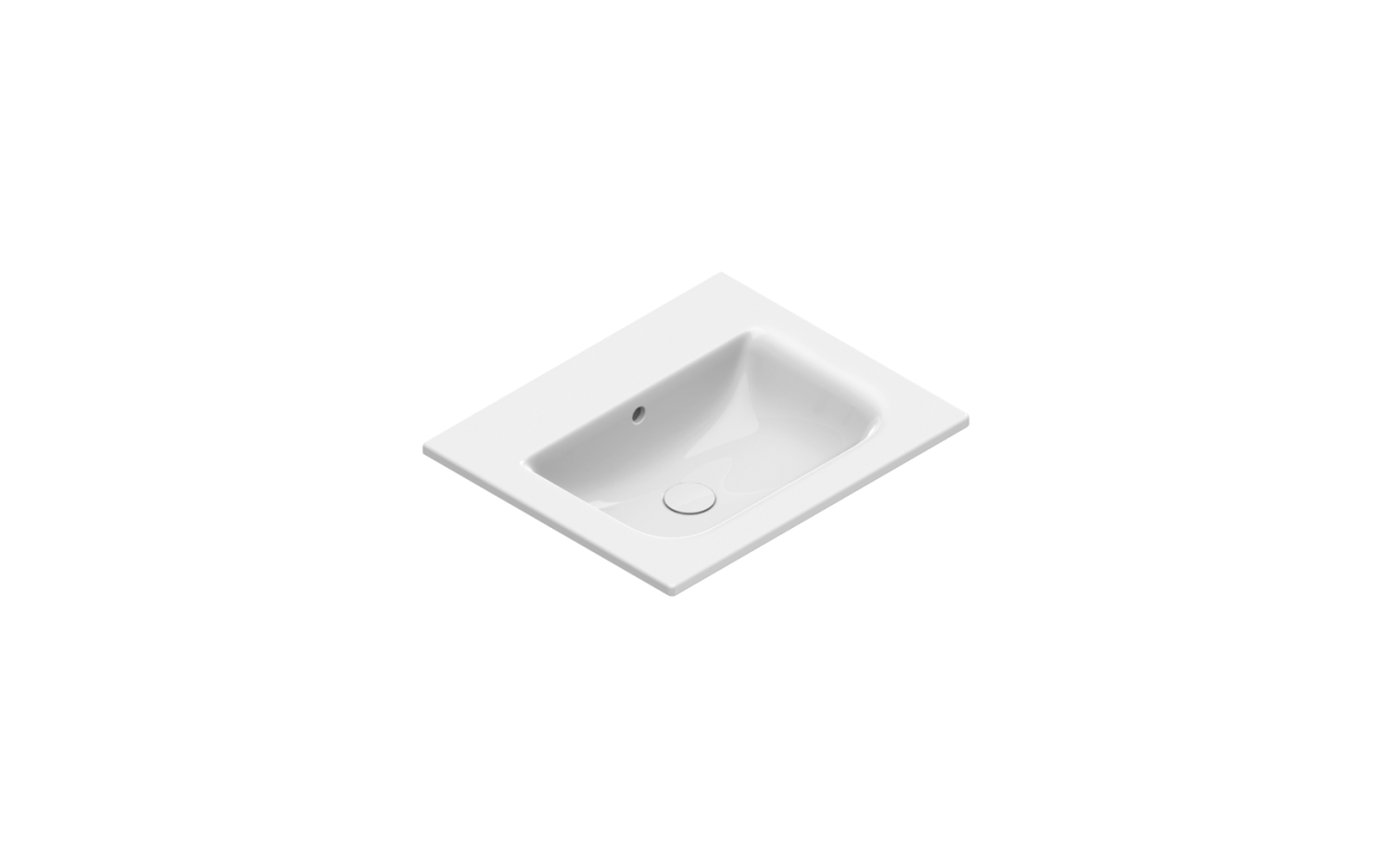 Catalano Comfort Раковина подвесная 60x50x18h см, с переливом, покр. Cataglaze, цвет: белый глянц. 0720610001