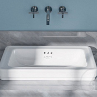 Catalano Italy Раковина встраиваемая сверху 60x40 см, с переливом, Cataglaze, цвет: белый глянцевый 160ACV00