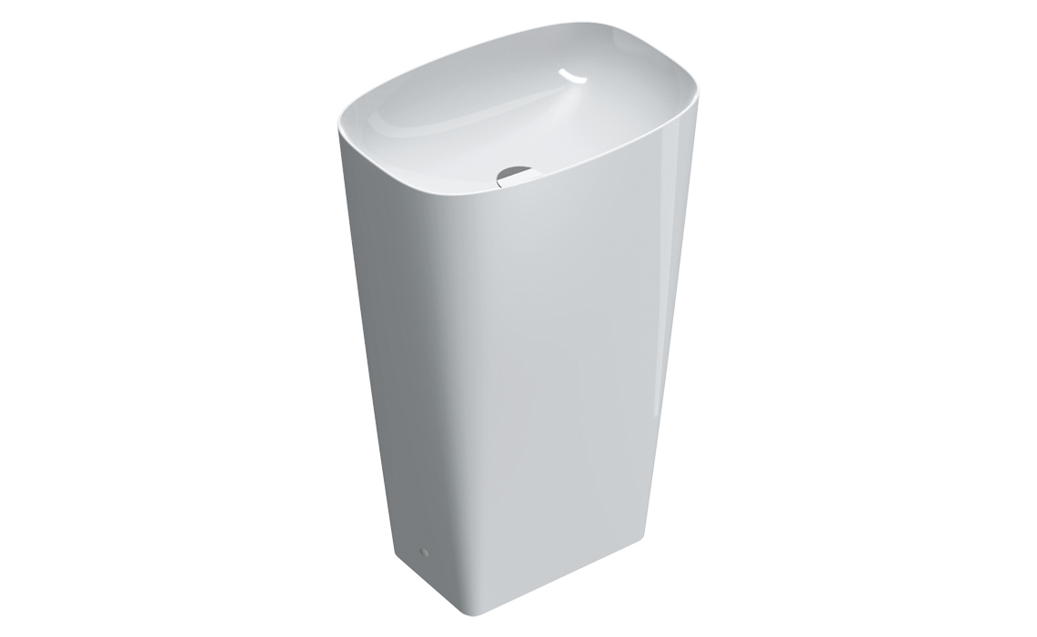 Catalano Green Раковина напольная 55x38x85h см, без перелива, покр. Cataglaze, цвет: белый глянцевый 0428550001