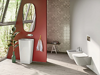 Catalano Green Раковина напольная 55x38x85h см, без перелива, покр. Cataglaze, цвет: белый глянцевый 0428550001