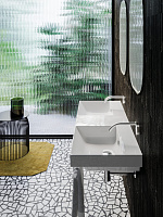 Catalano Comfort Раковина подвесная 125x50x17h см, с переливом, покр. Cataglaze, цвет: белый глянц. 0121270001