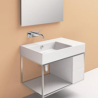 Catalano Comfort Раковина подвесная 80x47x16h см, с переливом, покр. Cataglaze, цвет: белый глянц. 180DVP00