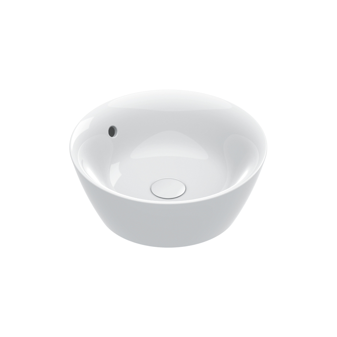 Catalano Zero Раковина чаша d42x16h см, с переливом, цвет: белый глянцевый 0723420001
