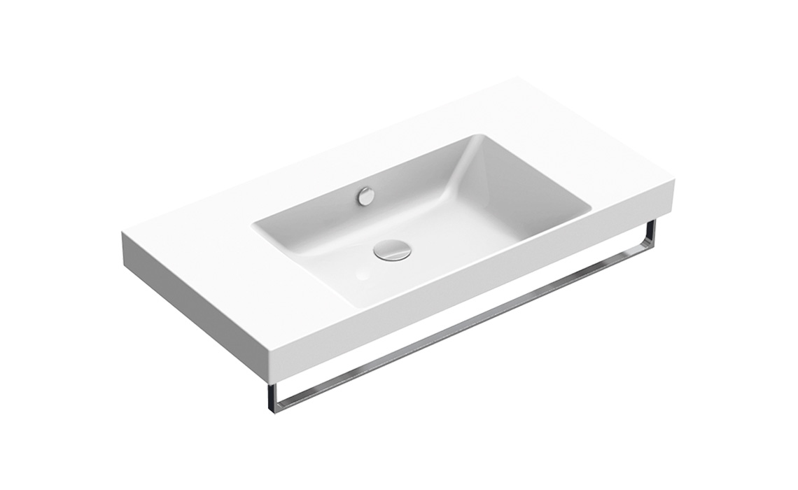 Catalano Zero Раковина подвесная 100x50x17h см, с переливом, покр. Cataglaze, цвет: белый глянц. 0121010001