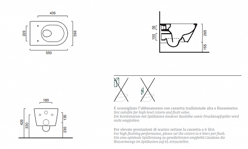 Catalano Zero Унитаз подвесной безободковый 35x55 см, смыв торнадо, Twinglaze, цвет: черный матовый 0111550022