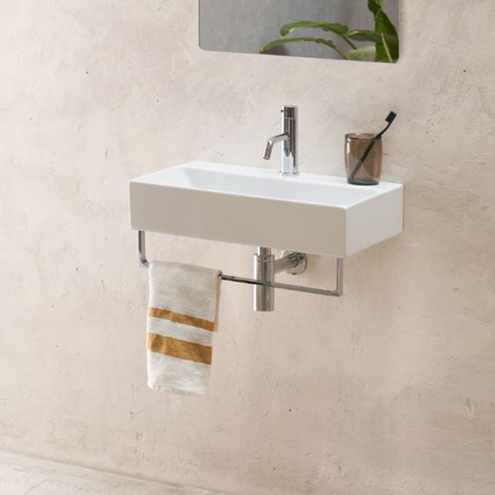 Catalano Comfort Раковина подвесная 55x35x12h см, без перелива, покр. Cataglaze, цвет: белый глянц. 0220550001