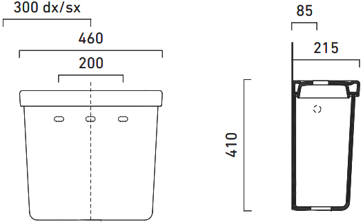 Catalano Canova Royal Бачок для унитаза высокий, без механизма, цвет: белый глянцевый 1CACV00