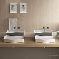 Catalano Zero Раковина чаша 65x37,5x10h см, без перелива, покрытие Cataglaze, цвет: белый глянцевый 16537AED00